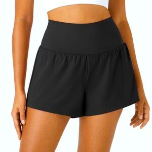 HALARA black yoga shorts
